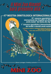 Il Mini Zoo Rinaldi partecipa alla mostra ornitologica internazionale.